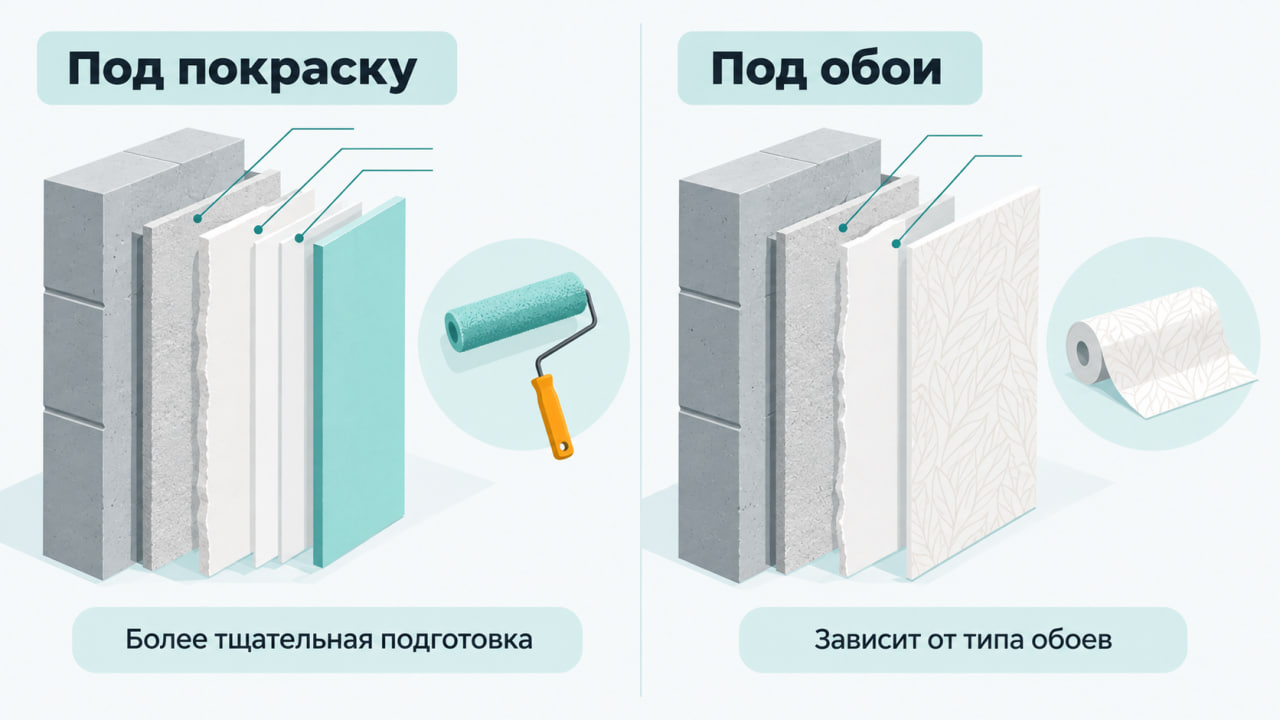 Подготовка стен под покраску и обои