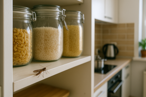 Моль на полке с крупами