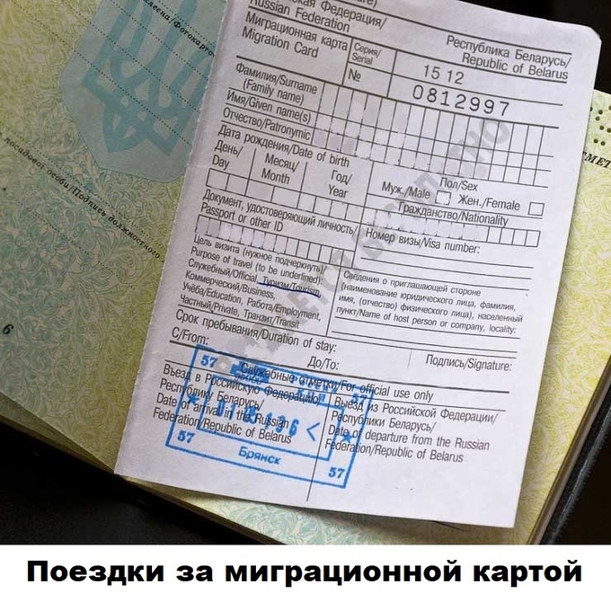 за миграционной картой с kairos-buss