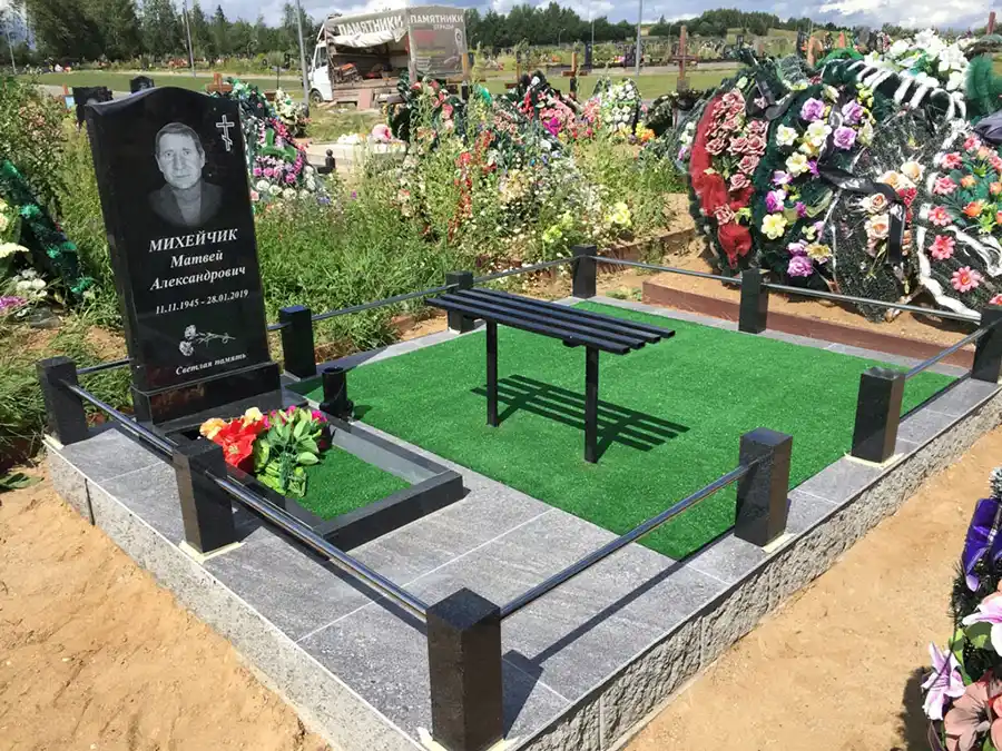 Пример оформления могилы, благоустройство могил Тирасполь, Бендеры, Суклея, Парканы