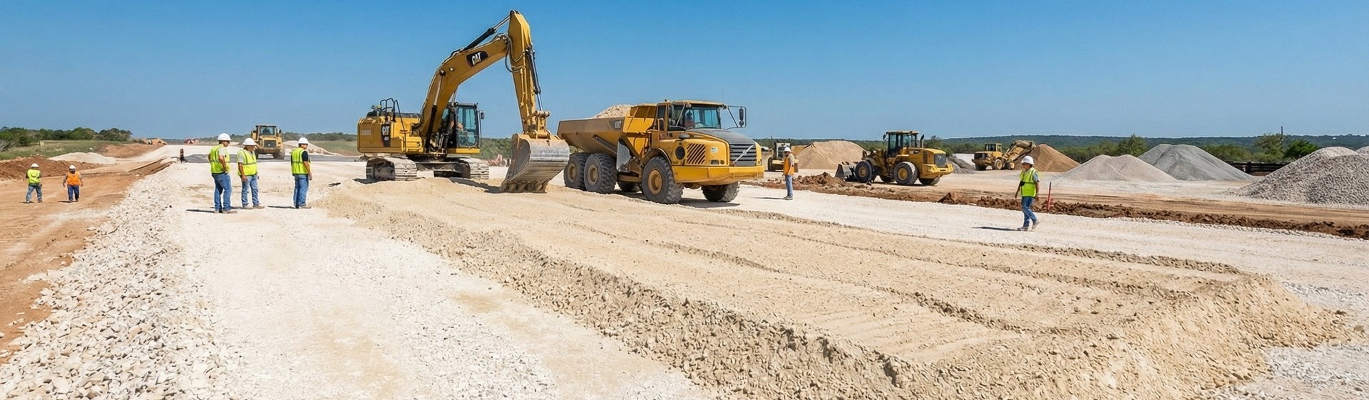 ЩПС на известняковом щебне для временных дорог и отсыпки площадок