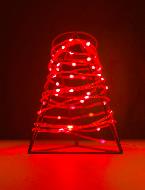 Светодиодная гирлянда "Краса" 200м, 2000 LED, прозрачный провод, красная