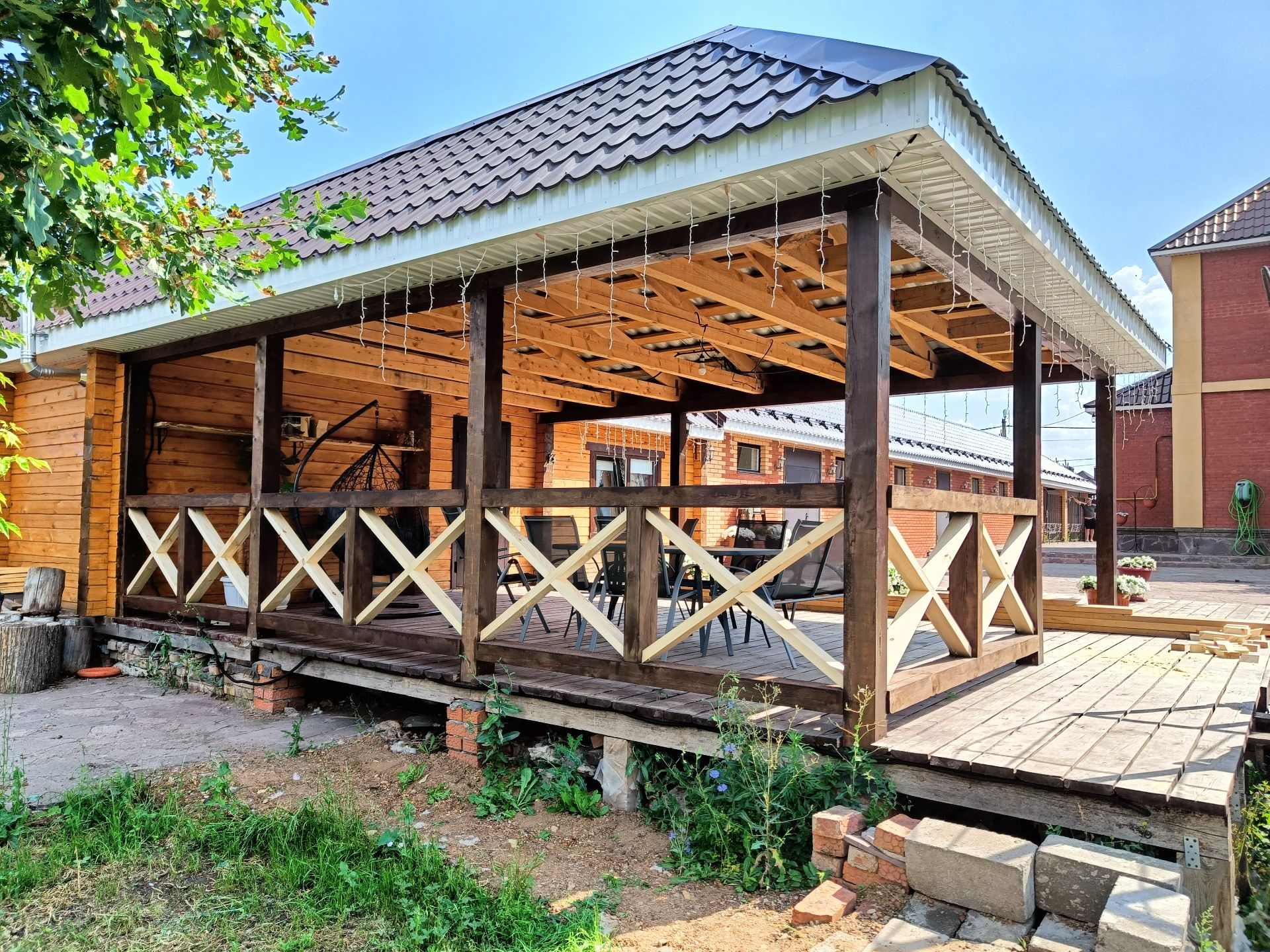 Строительство деревянных террас под ключ в Уфе и Уфимском районе