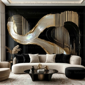 Картина из коллекции Натальи Жуковой " Black Gold Pearl "