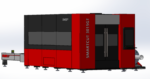 Лазерный комплекс SMARTCUT 3015GT 6кВт в защитном кабинете. Для резки труб и листа.