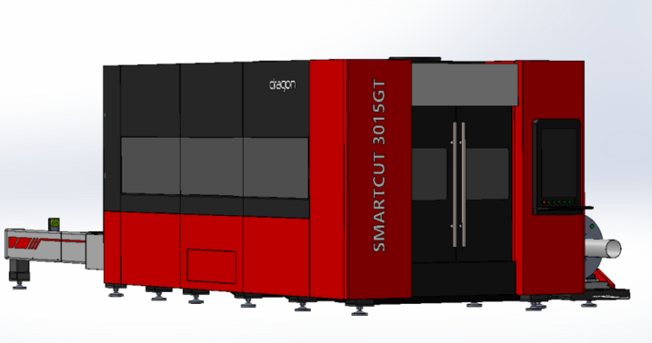 Комплекс SMARTCUT 3015GT 3 кВт с труборезом и кабинетной защитой для безопасной резки металла