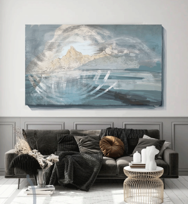 Visualization of paintings in the interior