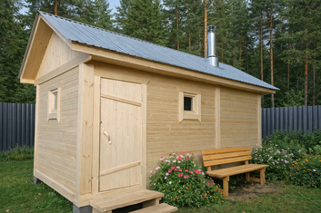 строительство бани под ключ с беседкой в Нижегородской области