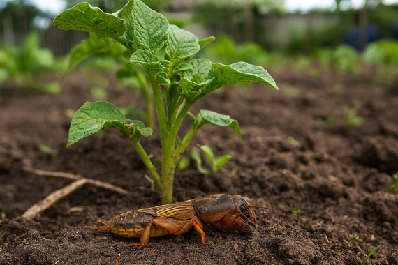 Медведка в огороде