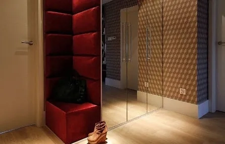 Купить мягкие стеновые панели в прихожую на заказ - МСП 43