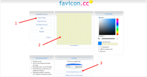 Редактор фавиконов favicon.cc