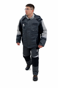 Зимний костюм Горка 8 (Чёрный) – утеплённая спецодежда от Spetzobuv