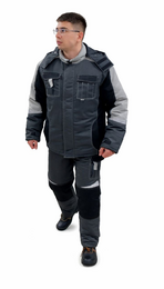 Зимний костюм Горка 8 (Чёрный) – утеплённая спецодежда от Spetzobuv