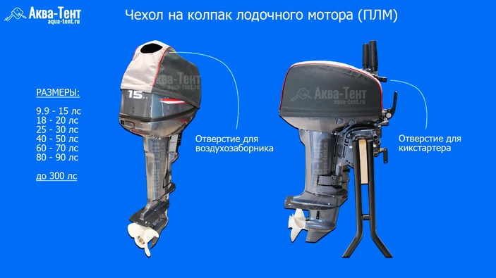 Чехол на колпак для лодочного мотора