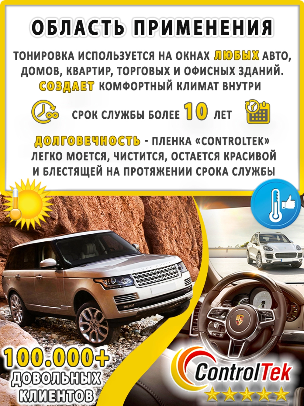 Применение Автомобильная плёнка