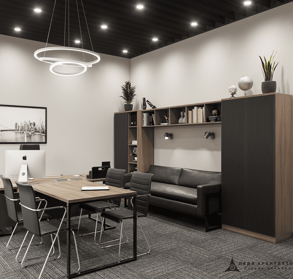 Леди Архитектор - проект кабинета руководителя и переговорной