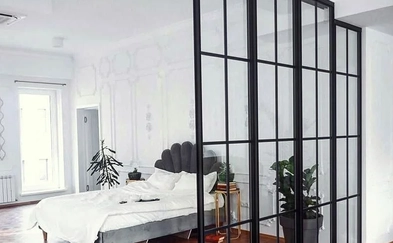 Раздвижная лофт перегородка заказать