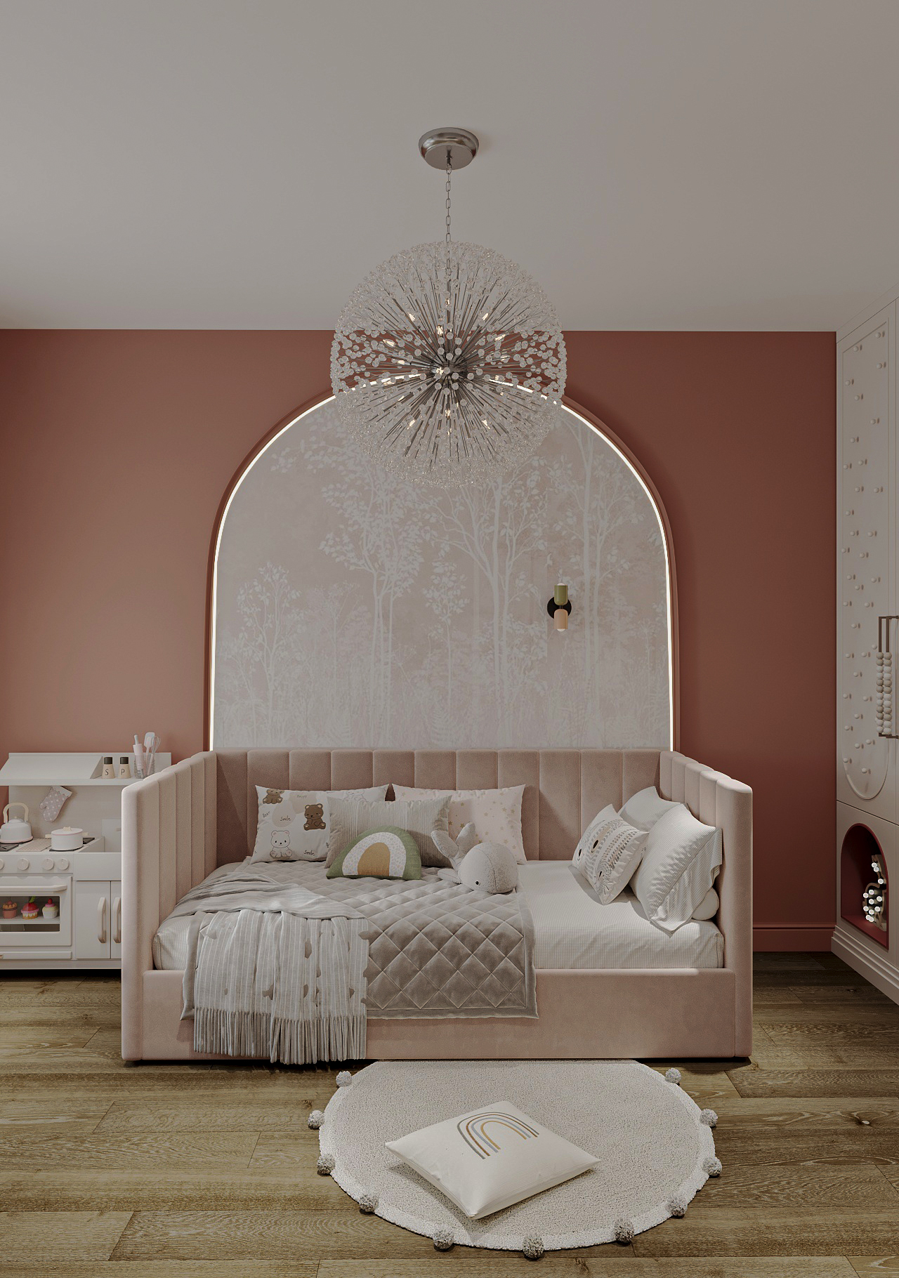 розовая детская на вырост