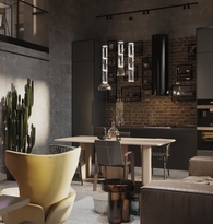 Лофт с высокими потолками 5,5 метра, второй ярус и сохраненная высота пространства