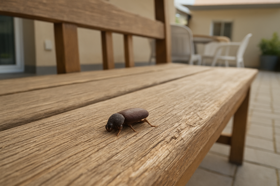 Жук на лавочке