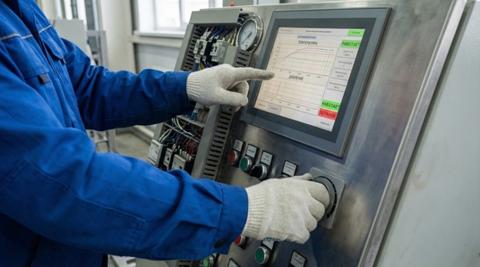 работа оборудования