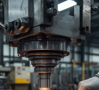 Станок в окружении производственного пространства