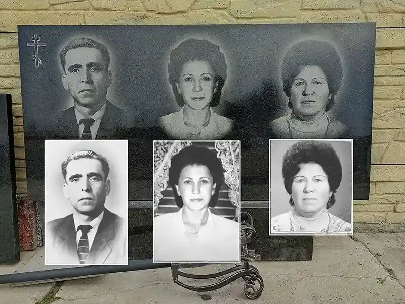Гравировка на камне граните в ПМР. Тирасполь, Бендеры, Слободзея. Художественное оформление портрета на памятник