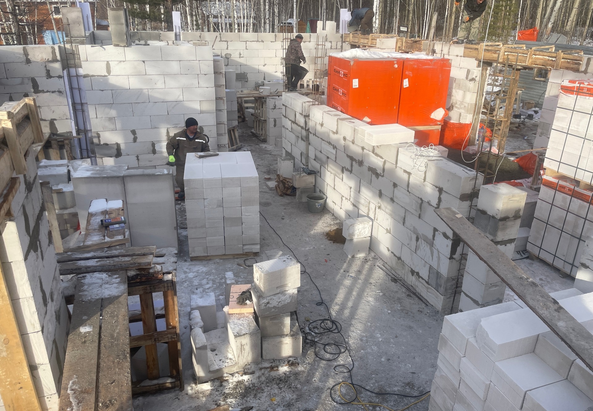 Готовый дом из газобетона