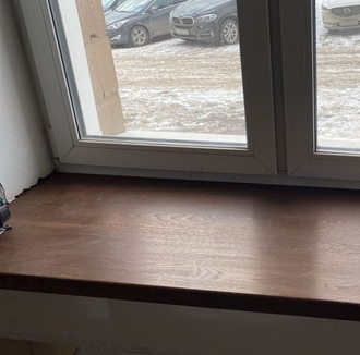 Изготовление подоконников из дерева на заказ в Уфе от компании ЭкоМассивУфа
