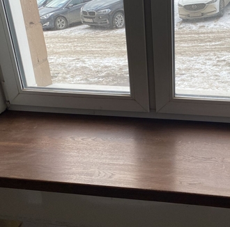 Изготовление деревянных подоконников на кухню в Уфе от компании ЭкоМассивУфа