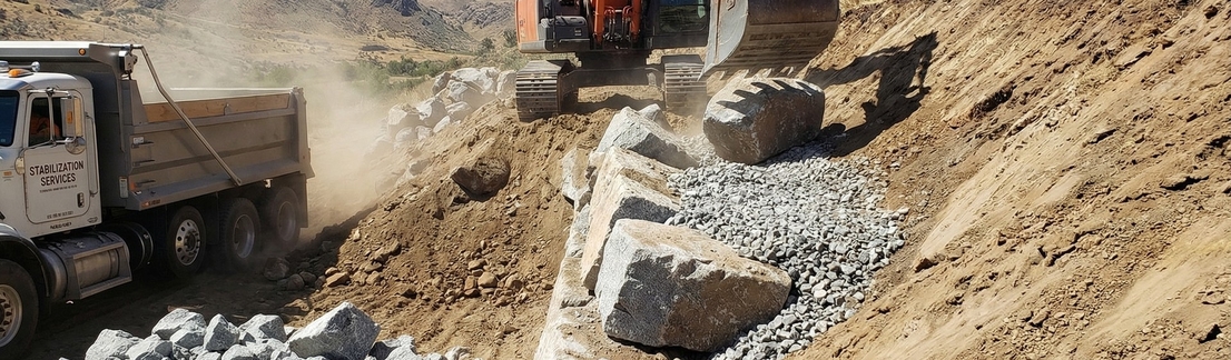 крепление грунта крупным гравийным щебнем 70-120, 120-150