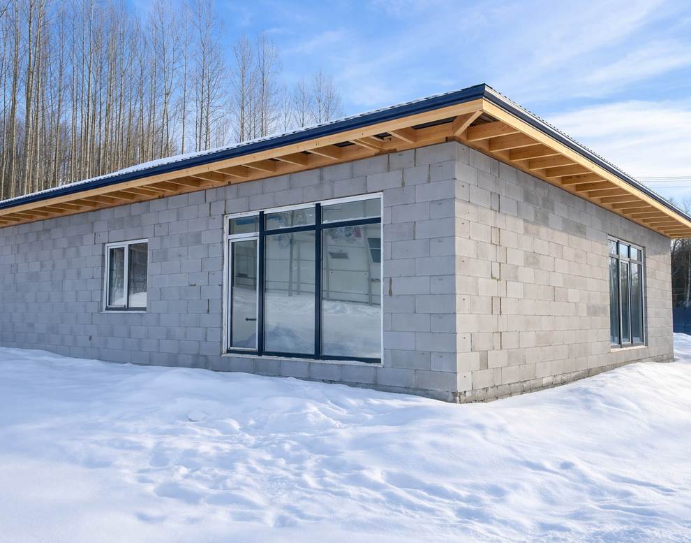 Готовый дом из газобетона