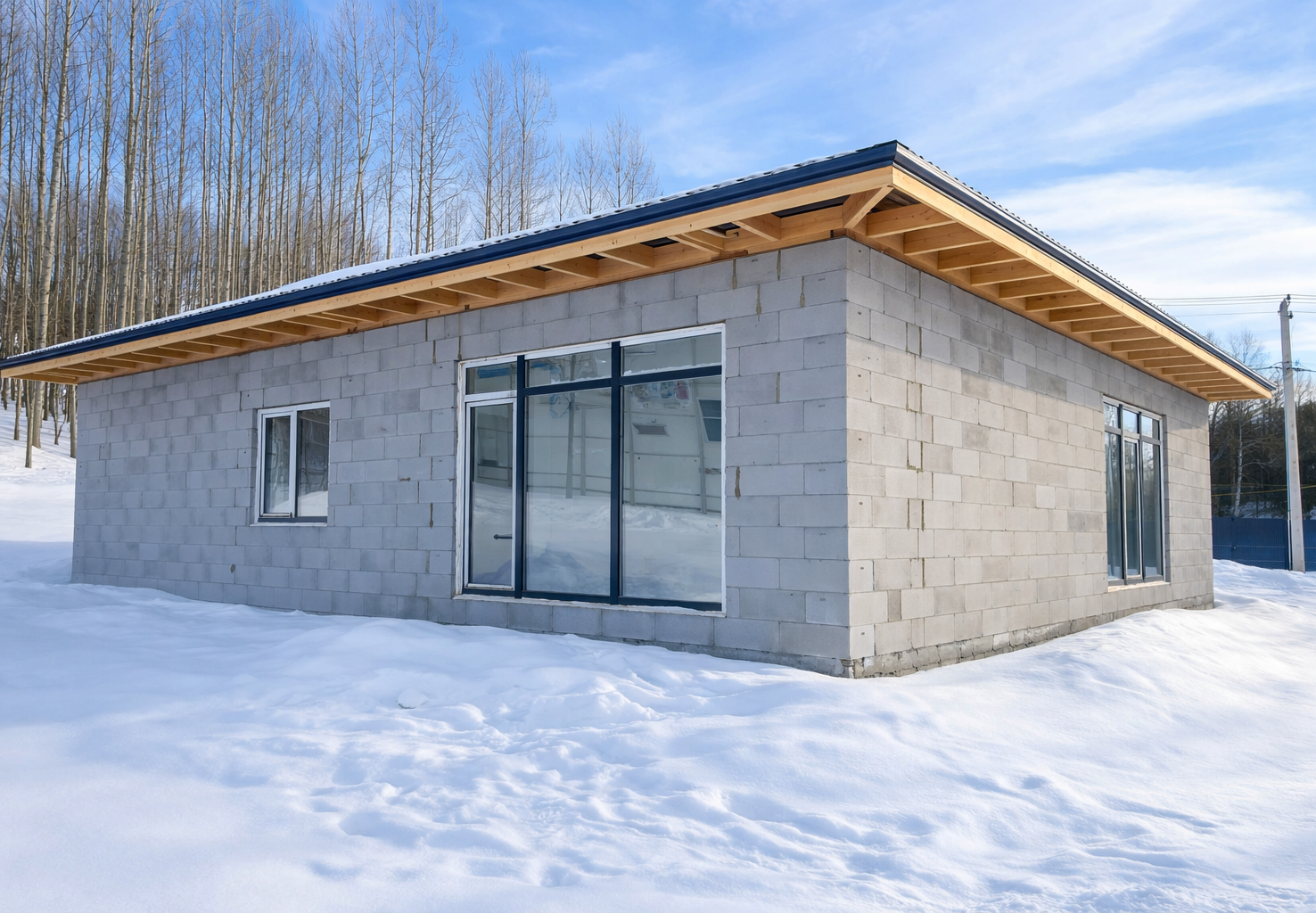 Готовый дом из газобетона