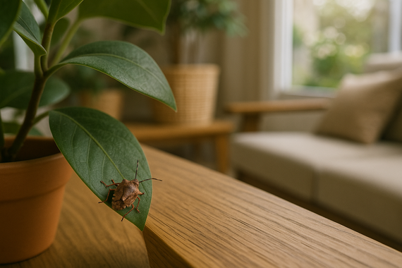 Клоп на комнатном растении