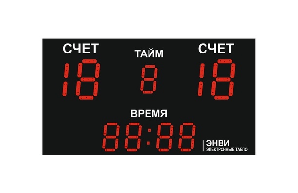 Светодиодное табло для футбола 170х110_4х30_5х21_S16х160