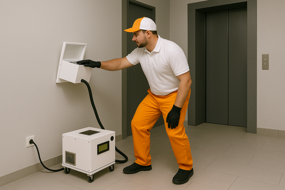 Свч обработка в подъезде