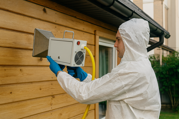 СВЧ обработка дома снаружи