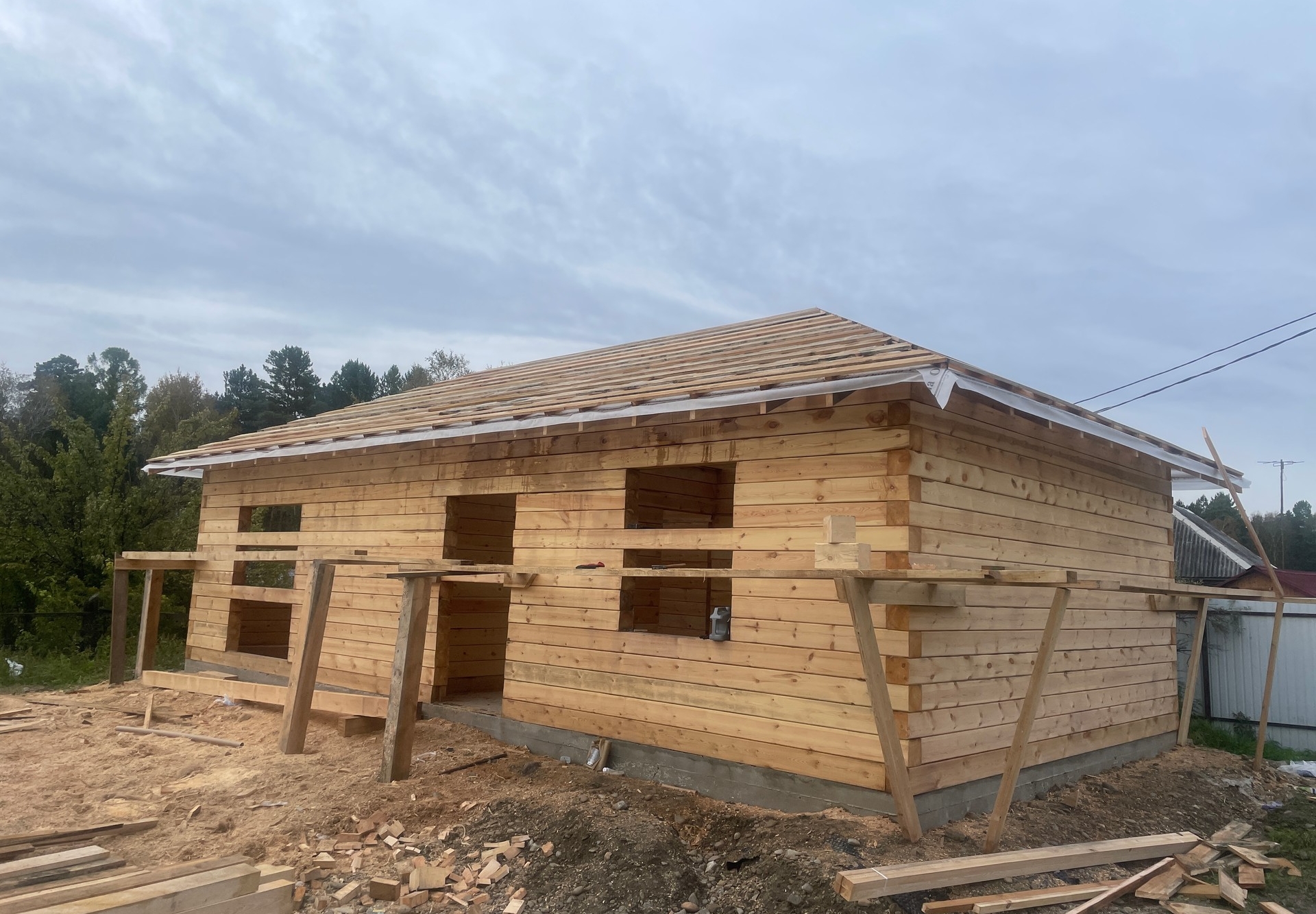 Готовый дом из газобетона