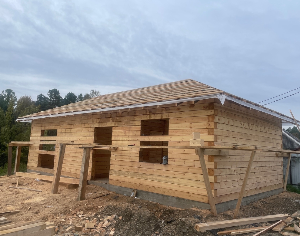 Готовый дом из газобетона