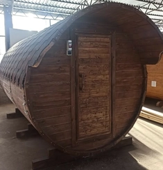 Баня-бочка 3,5 метра из дерева
