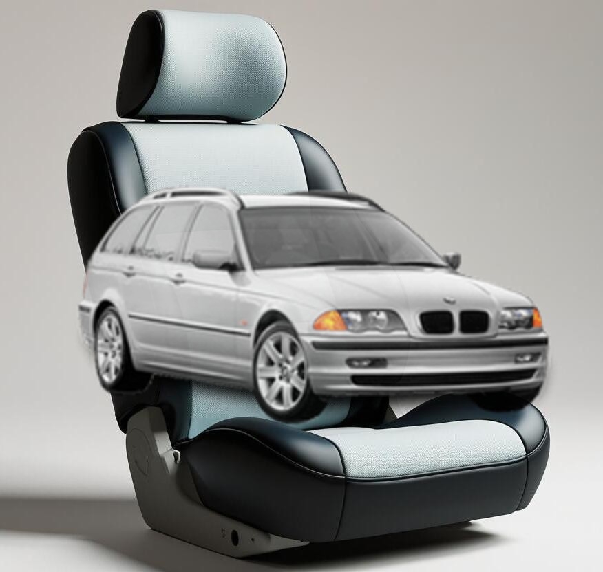 Чехлы на сиденья BMW E46, обновленный интерьер