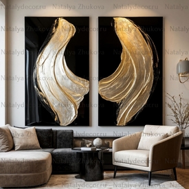 Картина из коллекции Натальи Жуковой " Black Gold Pearl "