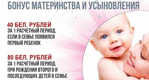Бонус материнства и усыновления