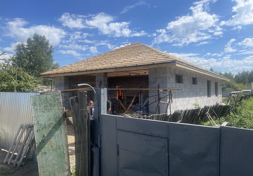 Готовый дом из газобетона