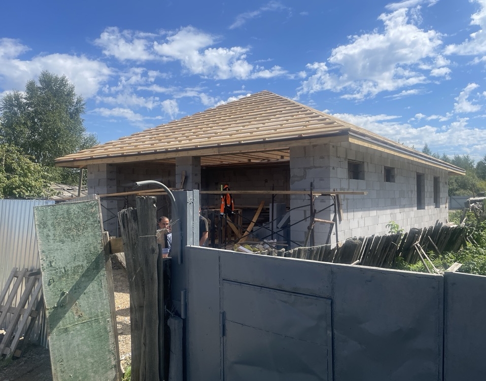 Готовый дом из газобетона