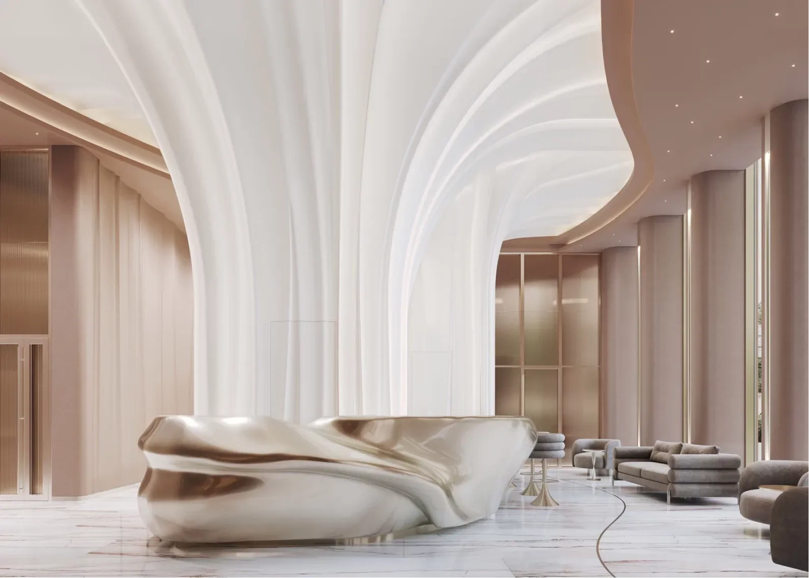 «Тессинский-5» - лобби ЖК