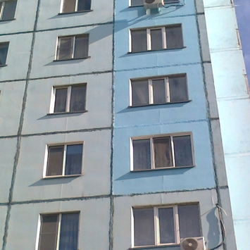Покраска фасадов альпинистами