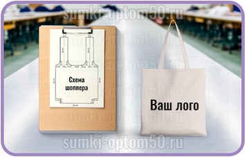 Шоппер без лого оптом