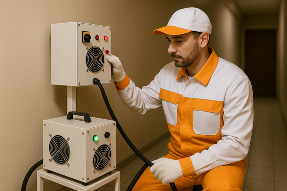 СВЧ обработка стены