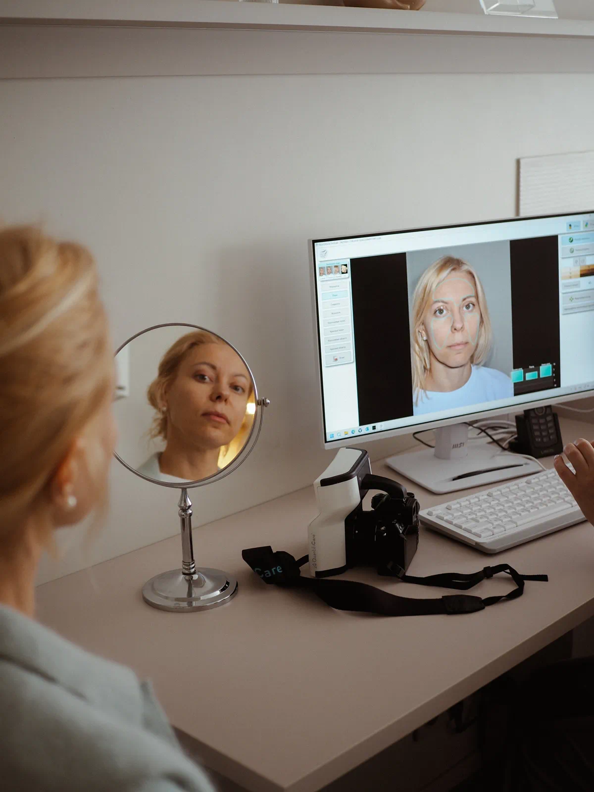 Результаты 3D-диагностики Life Viz на экране